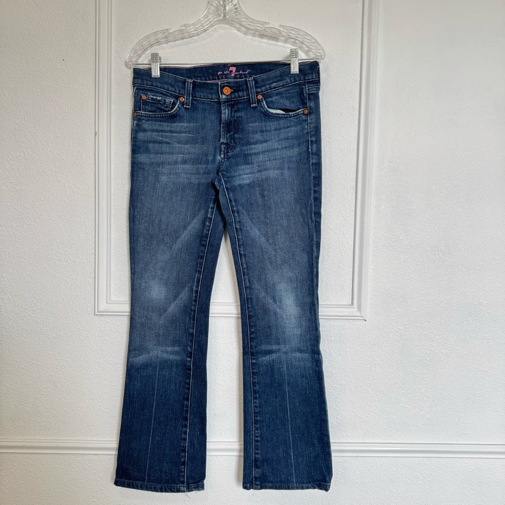 7 FOR ALL MANKIND Women's Bootcut Blue Jeans